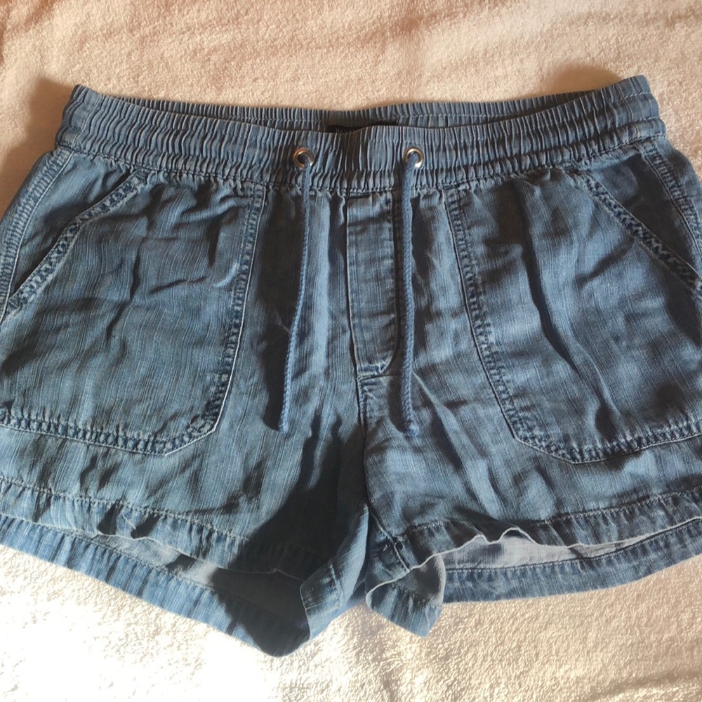 Light blue jean shorts from Banana Republic